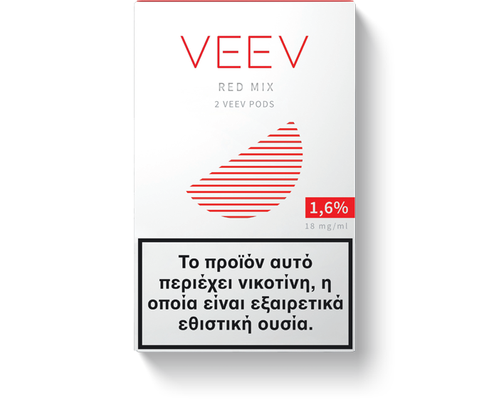 A VEEV Red Mix pod pack